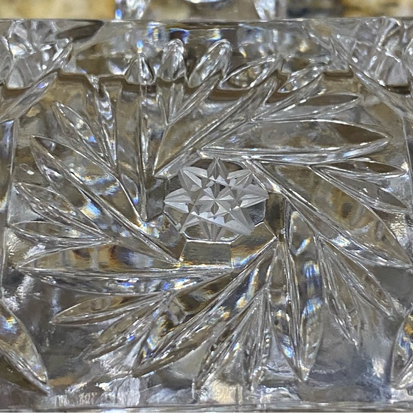 Vintage Crystal Butter Dish / Butter Stick - Picture 4 of 9